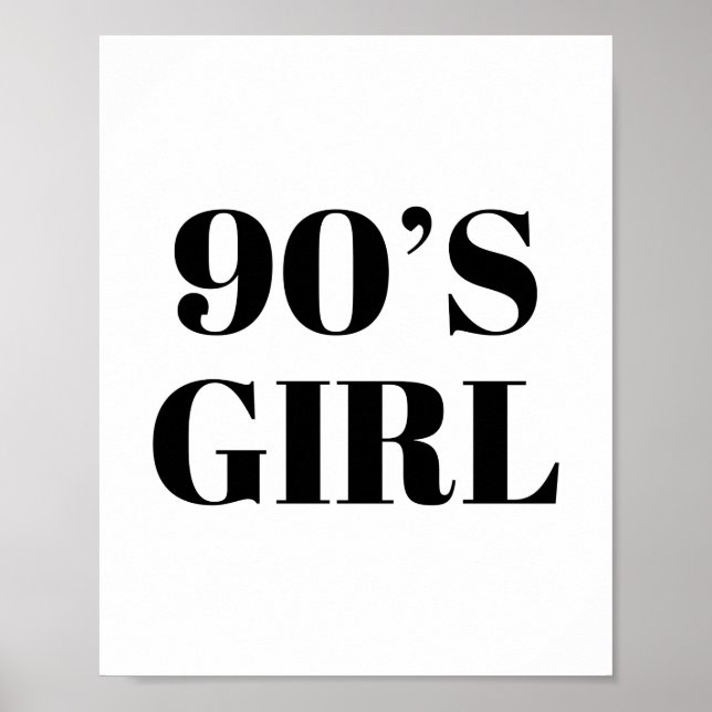 90's Girl Poster (Framsidan)