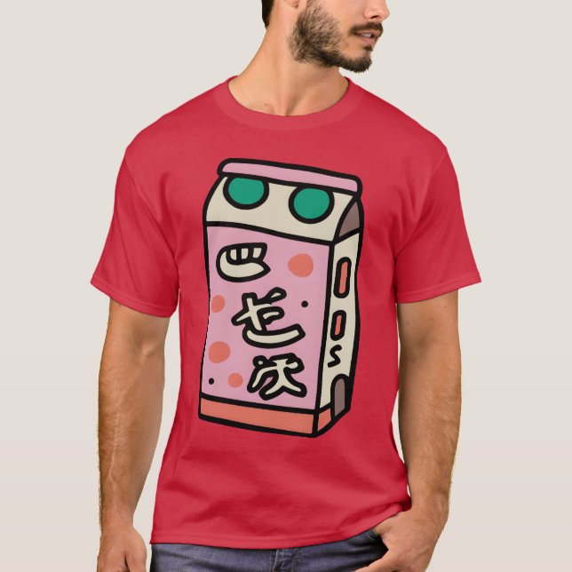 90s Japanese Aesthetic Milk friends T Shirt (Framsida)