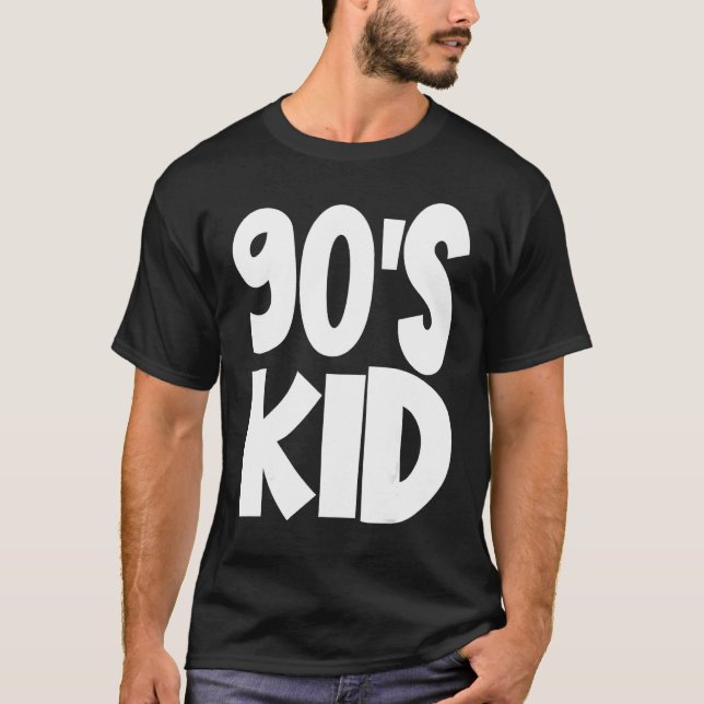 90's Kid Costume  Vintage Retro Party T Shirt (Framsida)