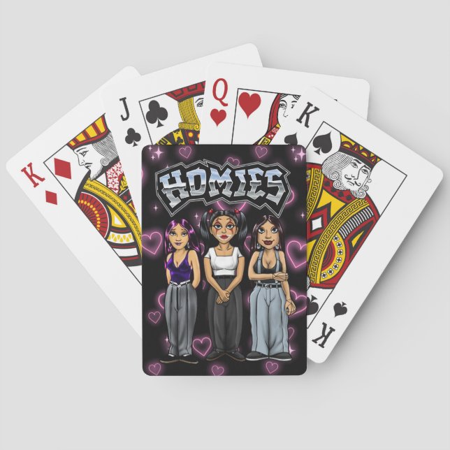 90s Nostalgia Lil Homies Playing Cards Chola Casinokort (Baksidan)