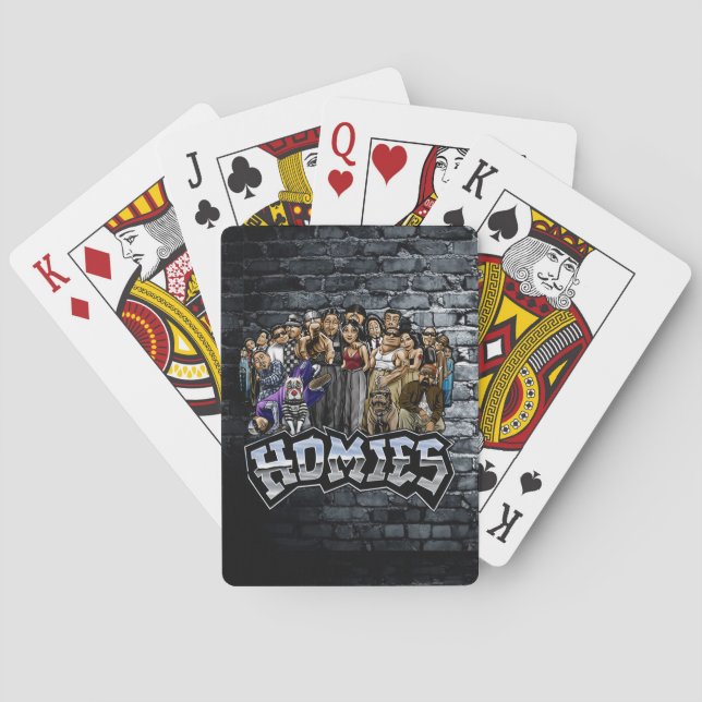 90s Nostalgia Lil Homies Playing Cards Cholo Casinokort (Baksidan)