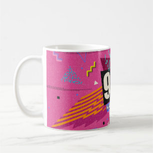 90s och 80s poster. Vi Kärlek 90-talet. Retro stil Kaffemugg