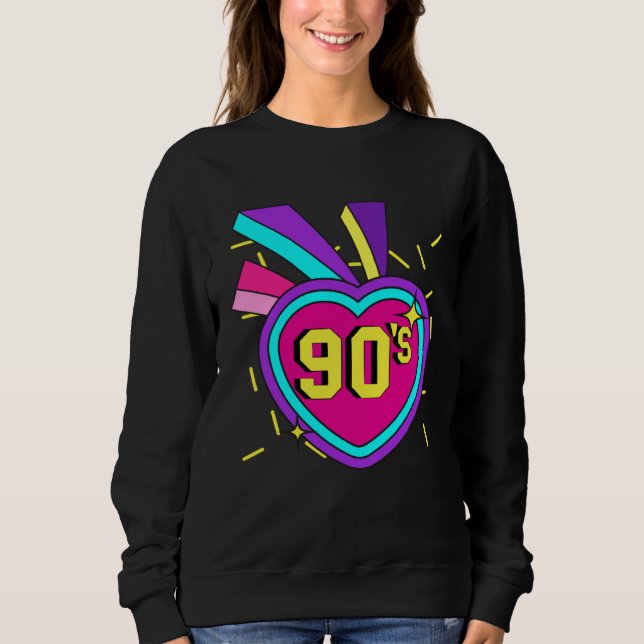 90s Outfit Retro Party 90s Costume Theme Party T Shirt (Framsida)