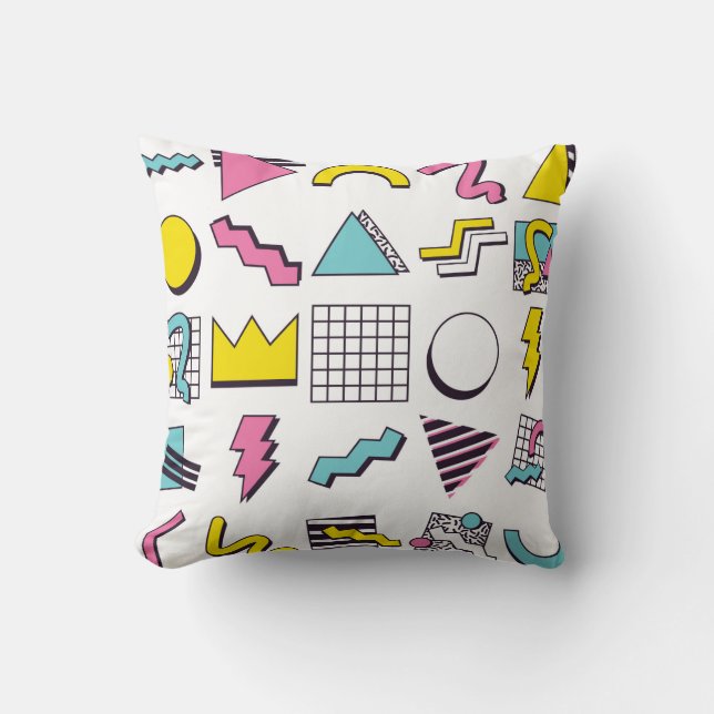90's Pop Memphis Design Elements  Kudde (Framsida)