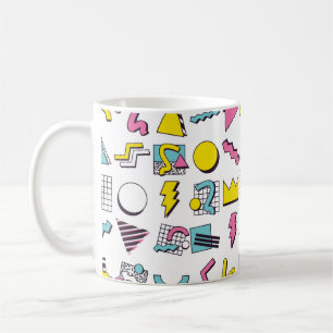 90's Pop Memphis Design Inslag Kaffemugg