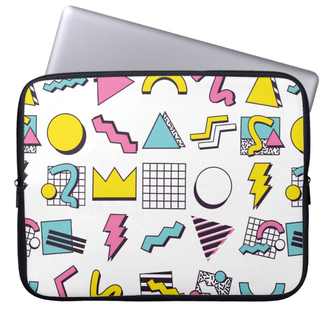 90's Pop Memphis Design Inslag  Laptop Fodral (Framsidan)