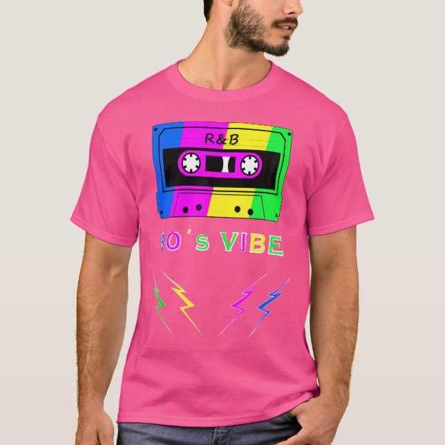 90S RB Vibes Retro-kassettbandsbild T Shirt (Framsida)
