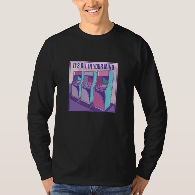 90s Retro Player Vaporwave 80s Arcade Machine Vint T Shirt (Framsida)