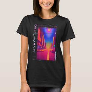 90's Retro Synthwave Japansk Vaporwave Otaku Aest T Shirt