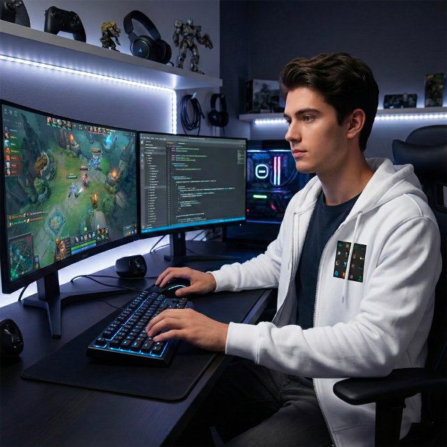 90s Retro Tech and Web Icon Pattern T Shirt (Skapare uppladdad)