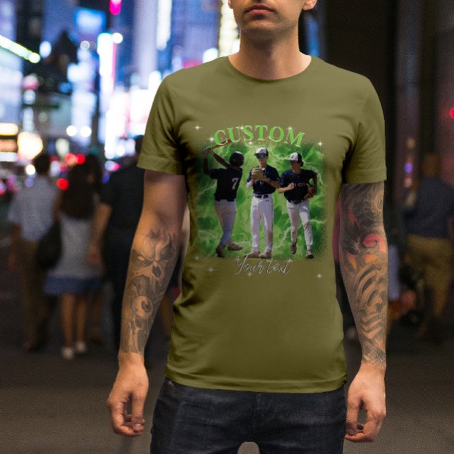 90's Sport Bootleg Rap Custom Photo T Shirt (Skapare uppladdad)