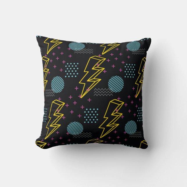 90's style seamless pattern kudde (Framsida)