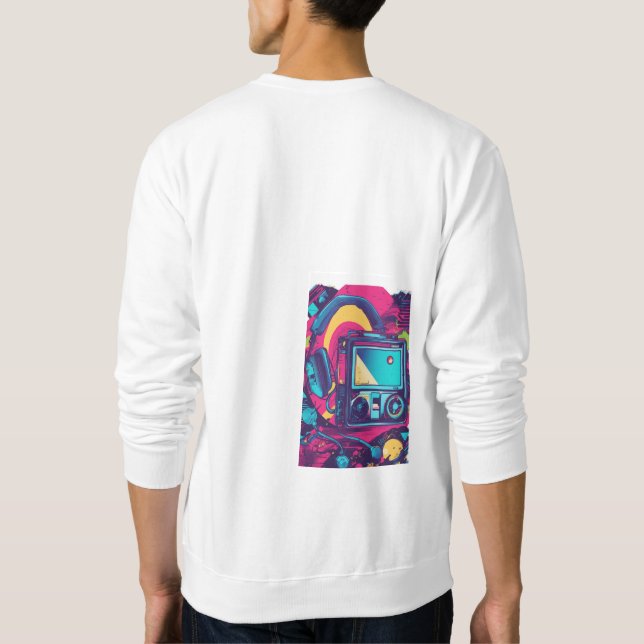 90s Throwback Classic T-Shirt Lång Ärmad Tröja (Baksida)