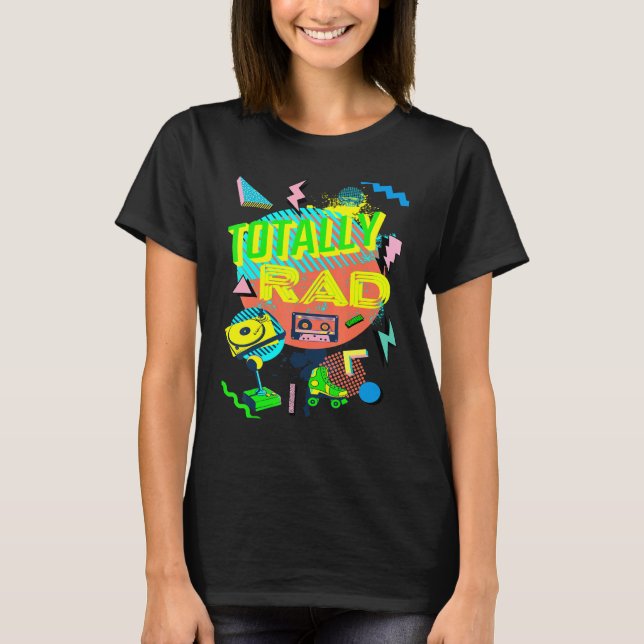 90's Totally Rad  This Is My 80's Costume Party Re T Shirt (Framsida)
