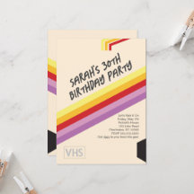 90s VHS-inbjudan
