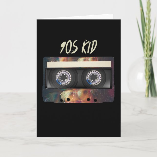 90s Vibe Mixtape Cassette 90's BIrthday Kort (Framsida)