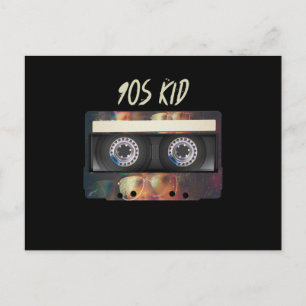 90s Vibe Mixtape Cassette 90's BIrthday Vykort