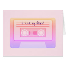 90s y2k Vaporwave Rosa Valentines day Card