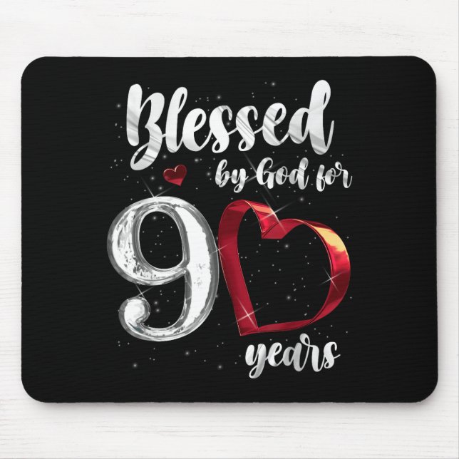 90th Birthday Blessed By God For 90 Years Birthday Musmatta (Framsidan)