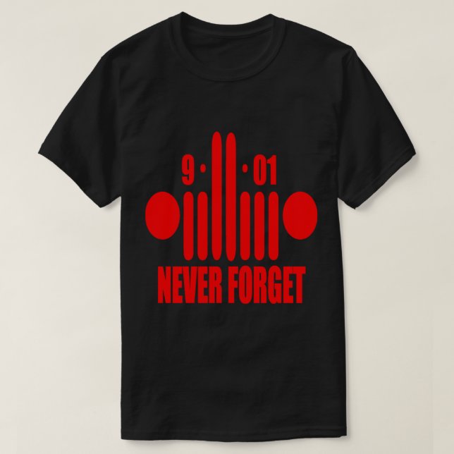 911 ALDRIG GLÖMNING, FLYG 93 Nationellt minnesmärk T Shirt (Design framsida)