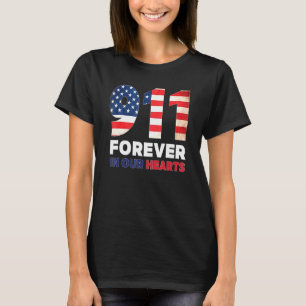 911 Åminnelse av den 11 september Det amerikanska T Shirt
