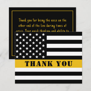 911 Avläsning av Flagga för tunn Guld Tack Kort