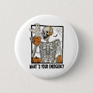 911 Dispatcher Halloween Skeleton What Your Emerge Knapp
