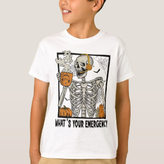 911 Dispatcher Halloween Skeleton What Your Emerge T Shirt