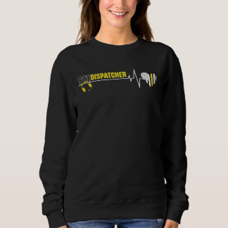 911 Dispatcher Heartbeat Dispatch Operator 911 Dis T Shirt