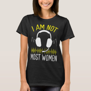 911 Dispatcher I är inte mest Women Guld Line Oper T Shirt