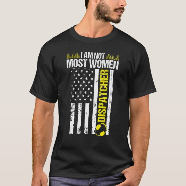911 Dispatcher Jag är inte mest Women Thin Guld Li T Shirt (Framsida)