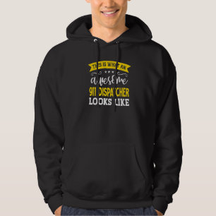 911 Dispatcher-jobbtitel medarbetare 911 Dispa Hoodie