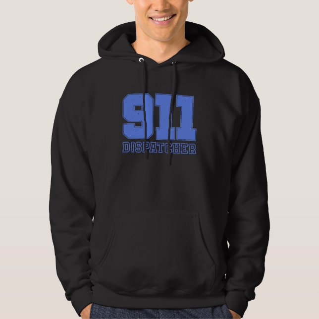 911 Dispatcher Men Women Dispatcher Appreciation Hoodie (Framsida)