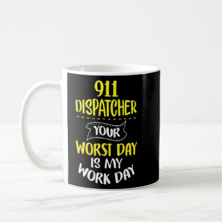 911 Dispatcher Responder Akut Worker Kaffemugg
