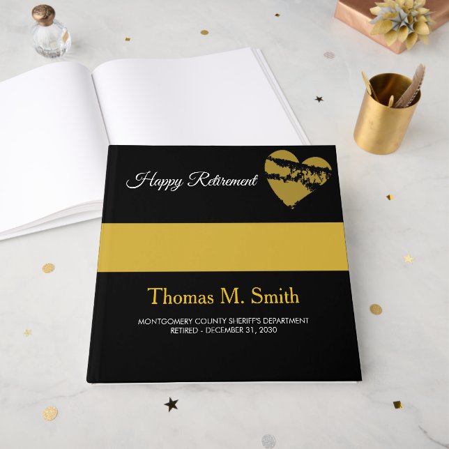 911 Dispatcher Retirement Guest Book Gästböcker (Framsidan öppen)