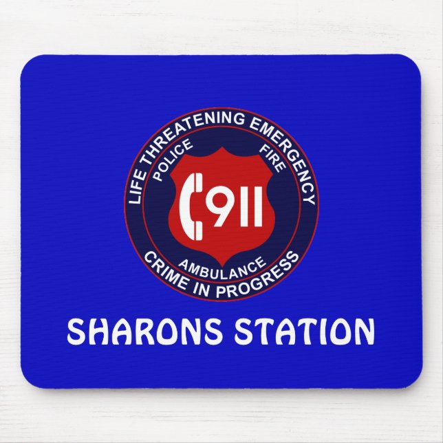 911 Dispatcher - Ring Taker Mousepad Musmatta (Framsidan)