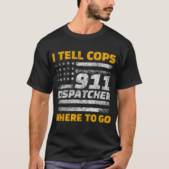 911 Dispatcher T Shirt (Framsida)