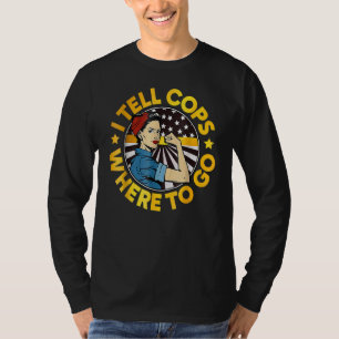 911 Dispatcher Week Dispatch Squad I tell Cops T Shirt