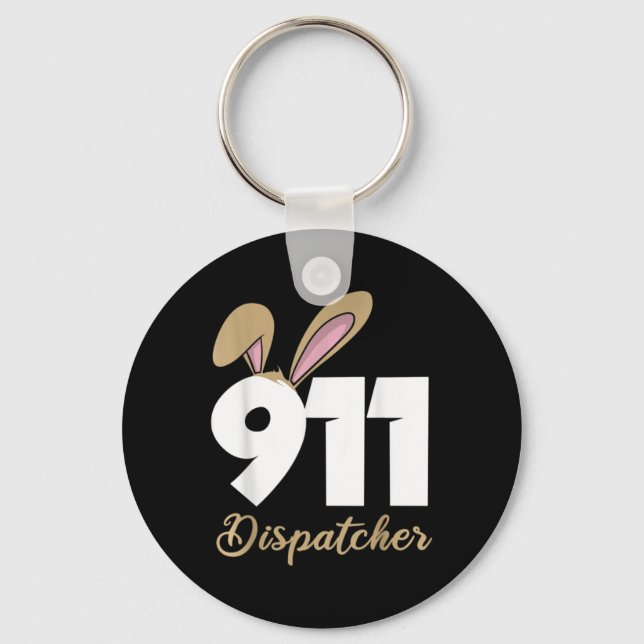 911-dispatchers påsktröja med huva  nyckelring (Framsida)