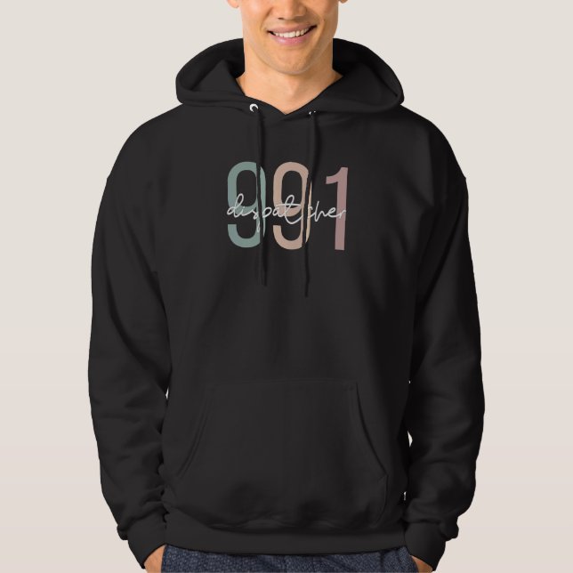 911-dispatchist Boho 911-operatör 1 Hoodie (Framsida)
