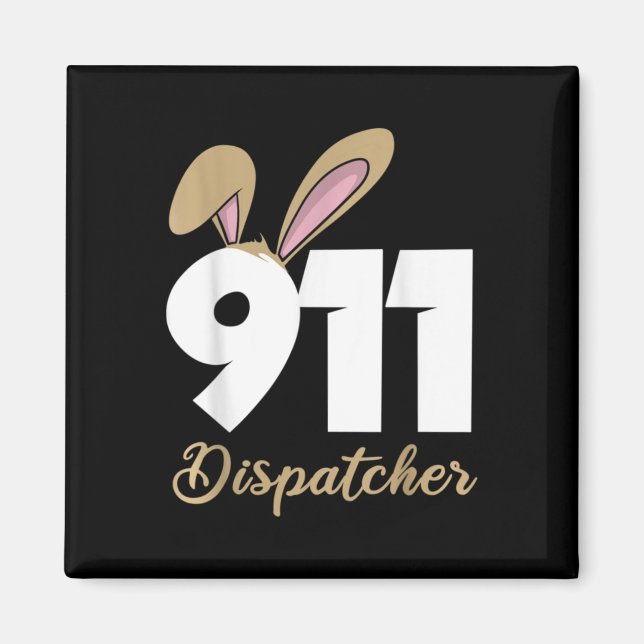 911-dispatchist påsk-pullovertröja  magnet (Framsidan)