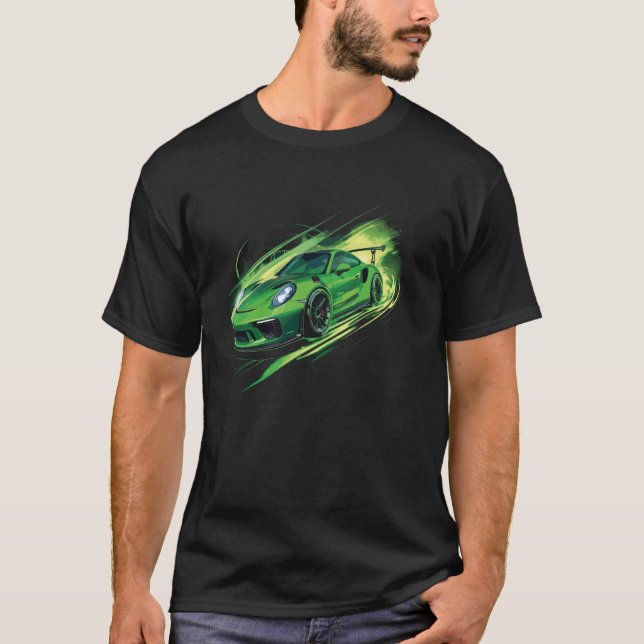 911 Exotic Sports Car Concept Boys Graphi T Shirt (Framsida)