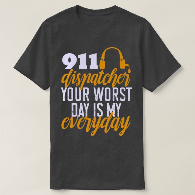 911 Fördela min vardag med din vardag T Shirt (Design framsida)