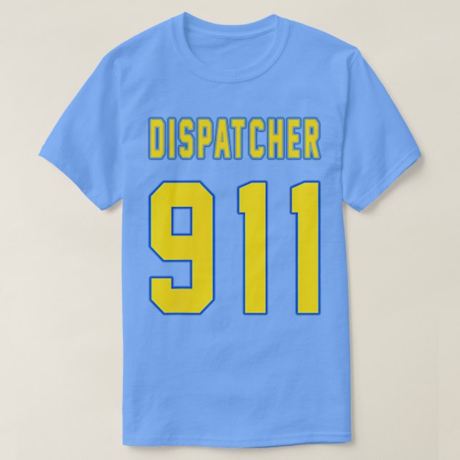 911 Försändelse med den amerikanska flagga på baks T Shirt (Design framsida)