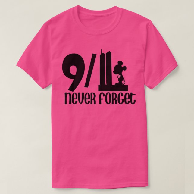 911 Glöm aldrig Tvillingminnesstund i Torn T Shirt (Design framsida)