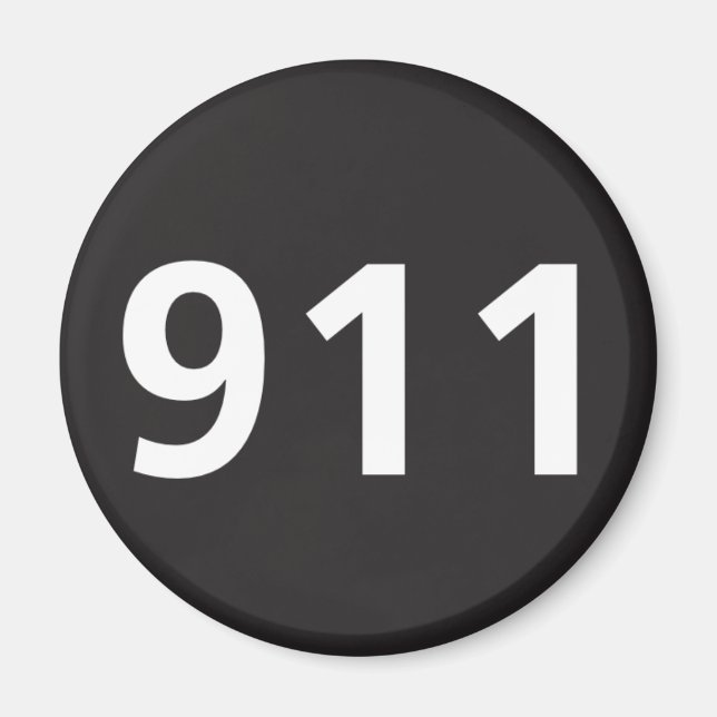 911 magnet (Framsidan)