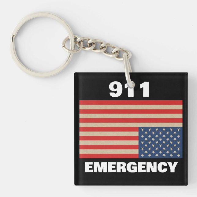 911 Nödnyckelring (Framsidan)