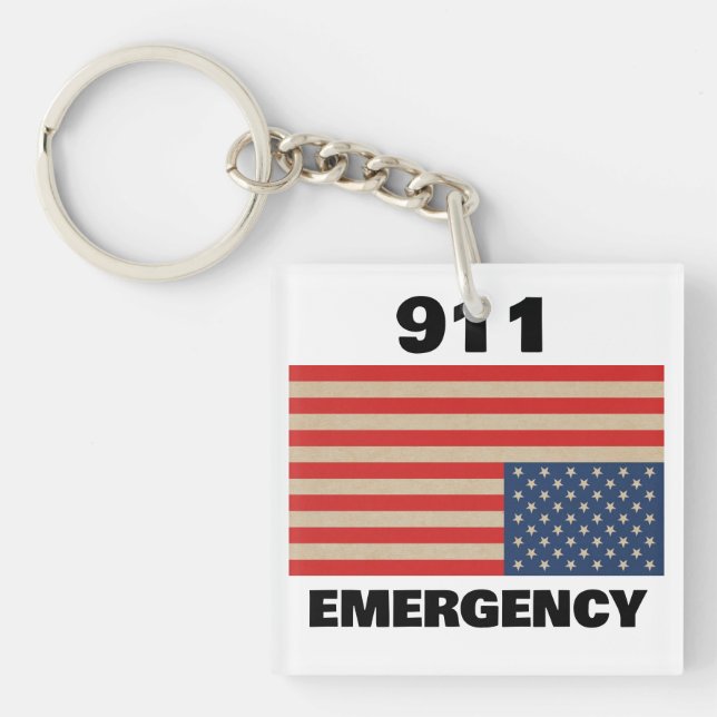 911 Nödnyckelring (Framsidan)