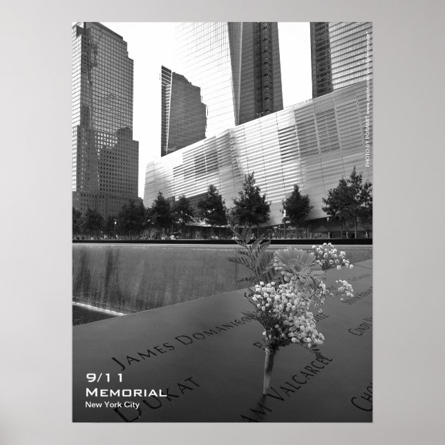 911 NYC-minnen Poster 18 x 24 BW5 (Framsidan)