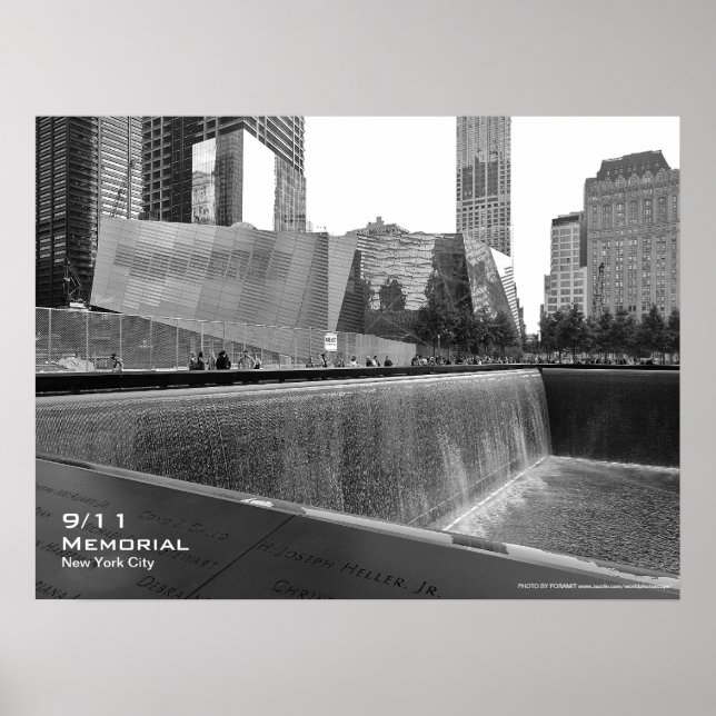 911 NYC-minnen Poster 24 x 18 BW4 (Framsidan)